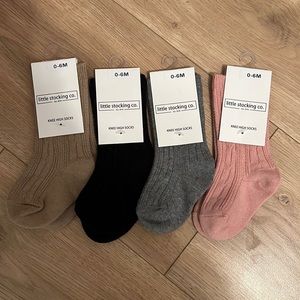 Knee high baby socks